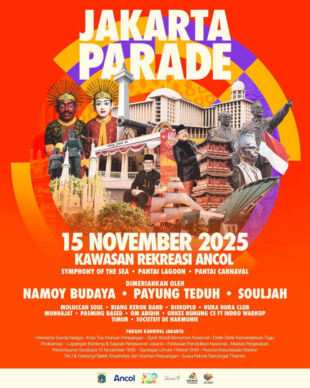 JAKARTA PARADE HARI PAHLAWAN 2025 “Spirit Pahlawan – Energi Jakarta” Hadir di Ancol: Perayaan Semangat Juang dalam Nuansa Urban dan Kreatif